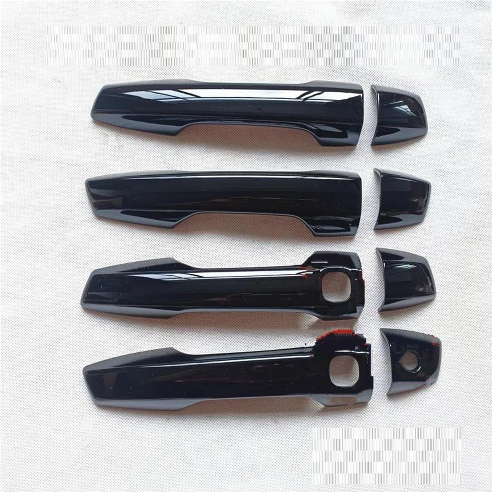 KJHOPY Accessories for Mitsubishi for Outlander 2022 2023 2024 LHD Car Exterior Door Handle Cover Trim Plastic Gloss Black Exterior Door Handle(Style4)