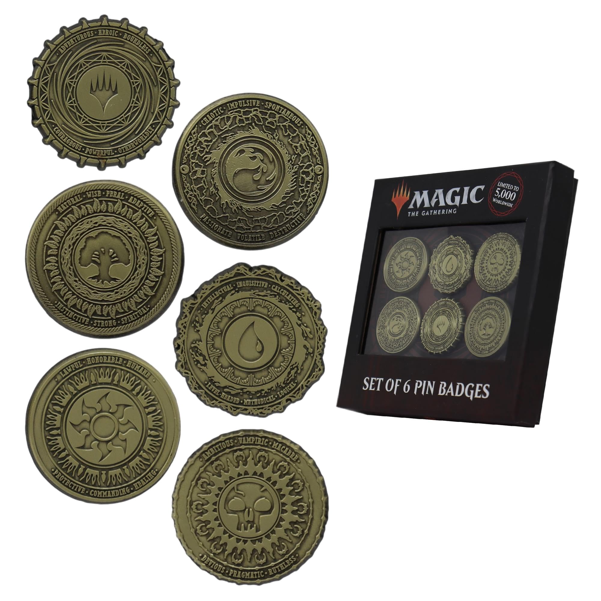 Amazon | Fanattik Magic The Gathering 6ピース 限定版マナシンボル
