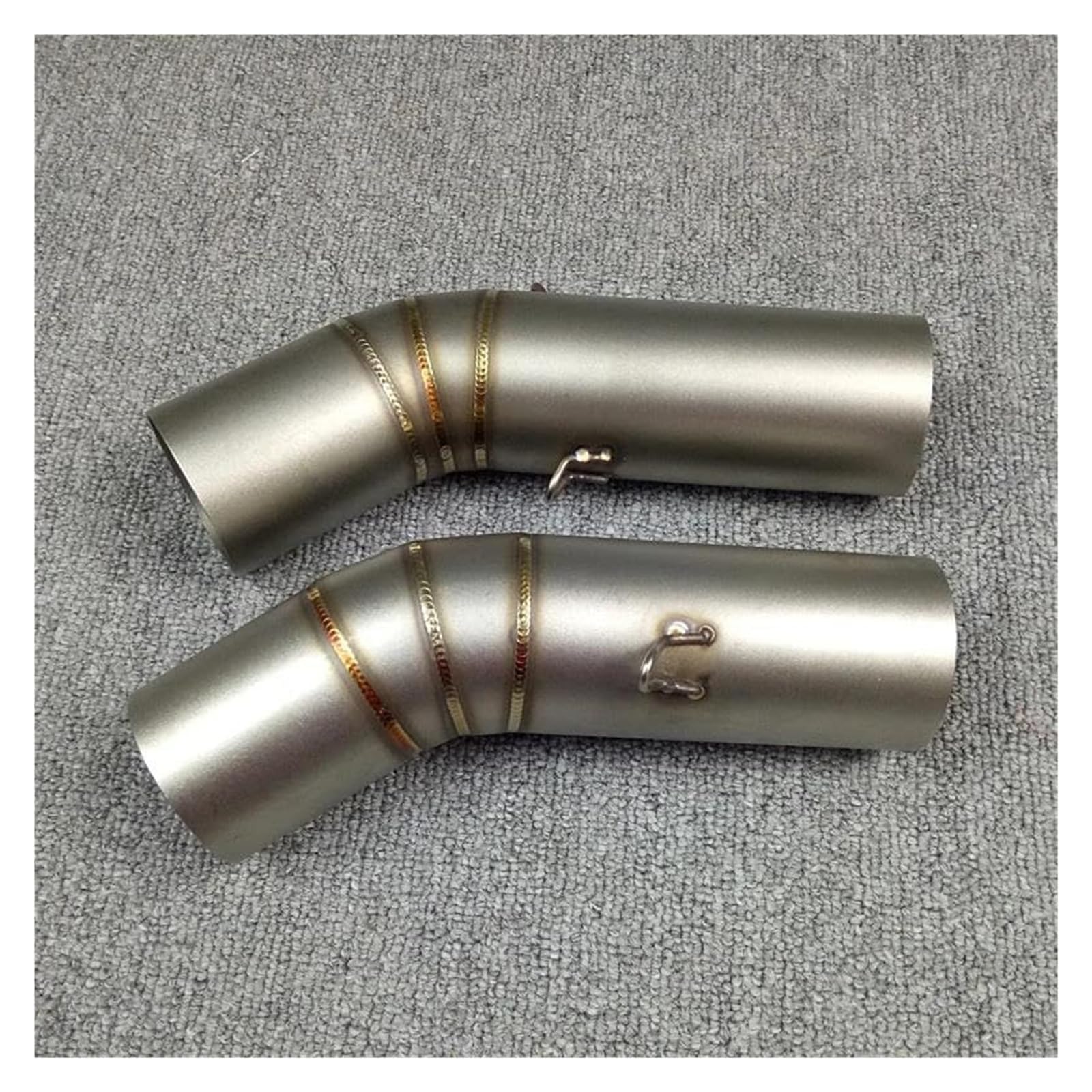 Motorrad Auspuff Tube Für Ducati Für 848 Connect Muffler Link Moto Zubehör Slip-On Motorrad Auspuff Mittelrohr Runder Schalldämpfer Auspuff