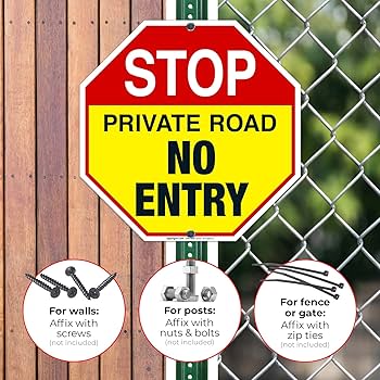 STOP アルミサイン Stop Parking Lot Closed Sign, 12x12 Inches, Rust Free .040