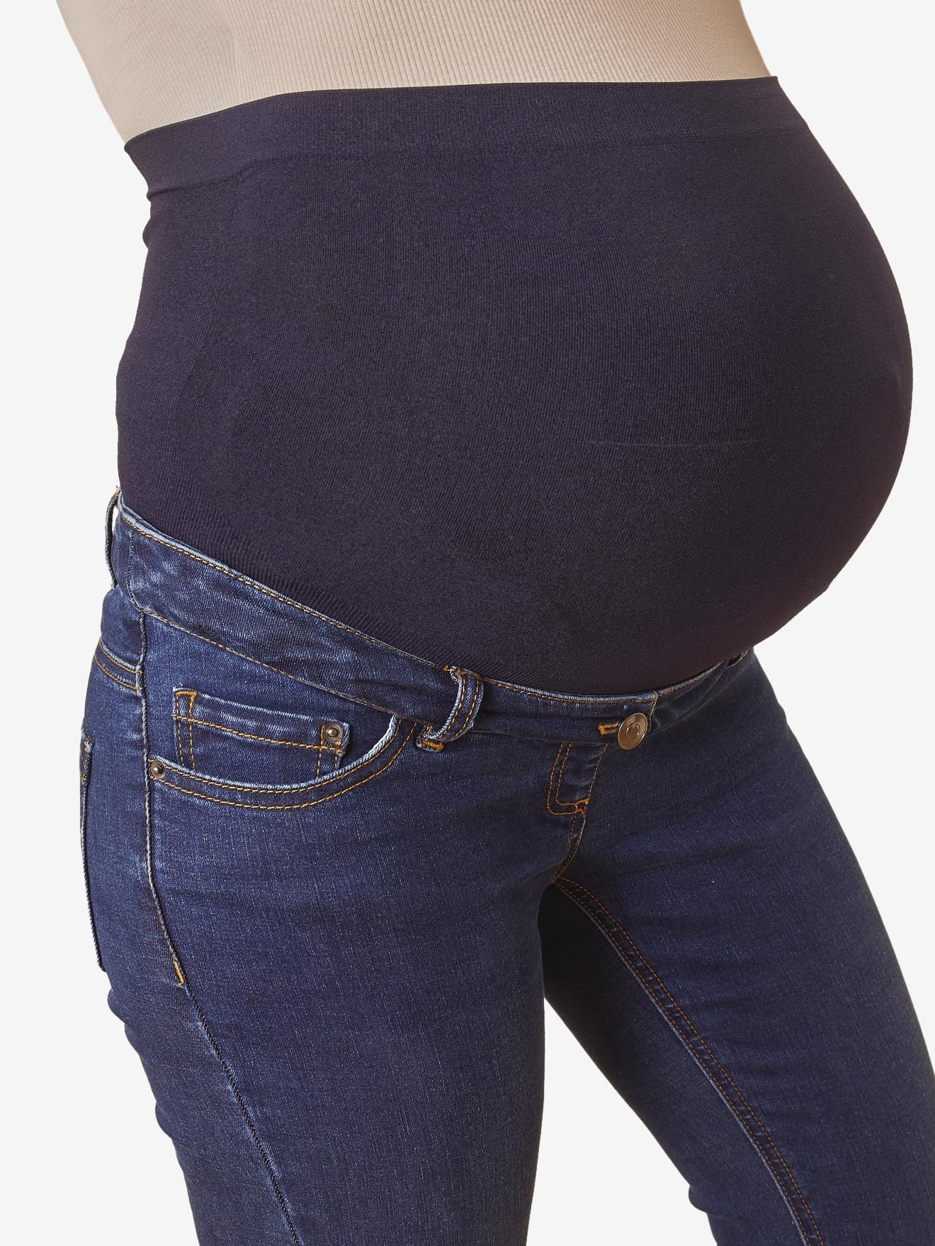 Vertbaudet Umstands-Jeans mit Stretch-Einsatz, Slim-Fit, Bundweite verstellbar