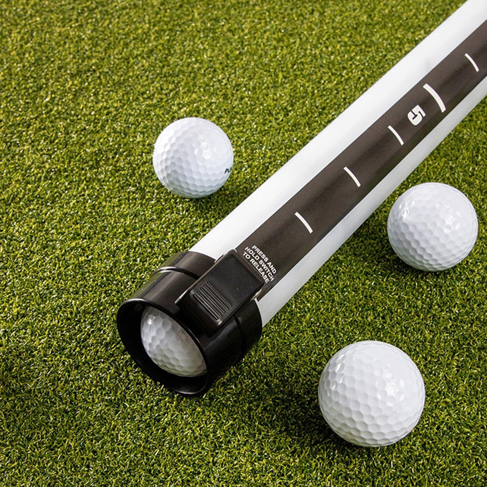 Lambo Golfball Sammelrohr Golfball Shagger Rohr Golfballrohr Picker, Golfball Aufnehmer Golfballpicker Shags Tube, Golfball Sammler Grabber Fasst 21 Bälle, Golfball Pick-up Stahlrohr-Retriever