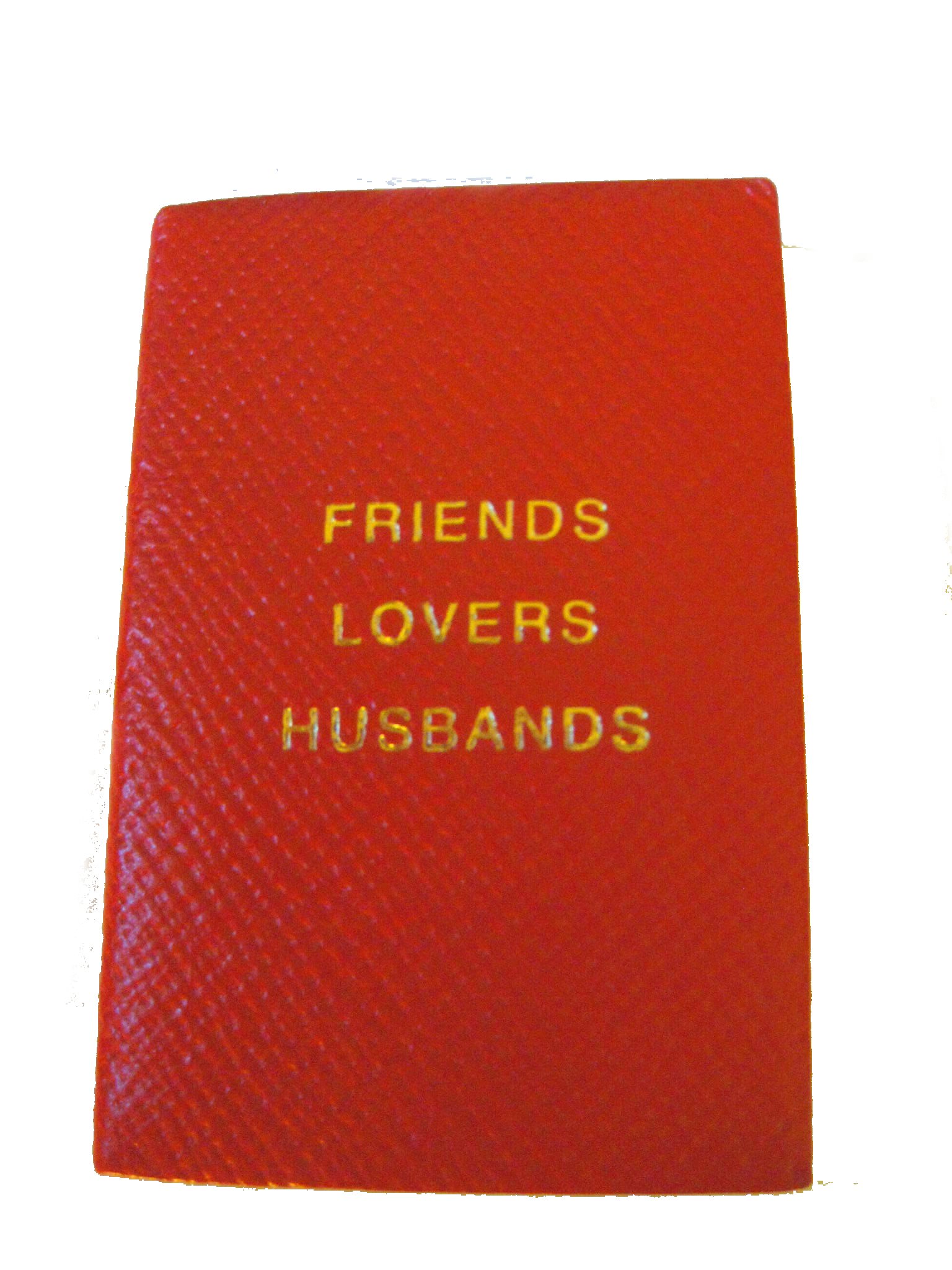 Designer Smythson of Bond Street Red Friends Lovers Husbands Mini Leather Address Book