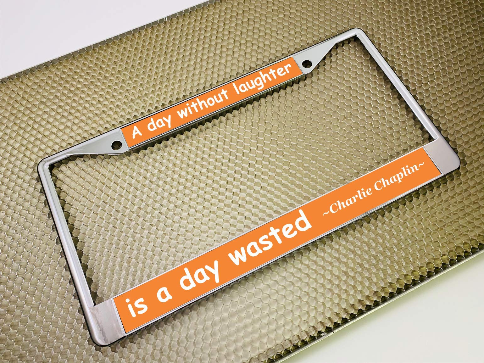 Custom Personalized Metal Laser Engraved Car License Plate Frame with Free caps - Picture 128 of 132