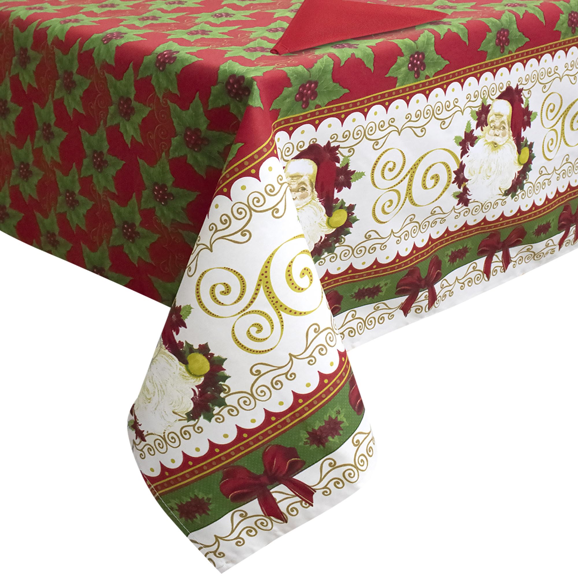 Weihnachtstischdecke Tafelservice + Servietten Weihnachten 24 Plätze 6979