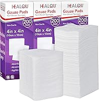 Vista 9 de HEALQU Almohadillas de gasa de 2 x 2 pulgadas, paquete de 200 esponjas no tejidas de 4 capas, no estériles, esponjas dentales y quirúrgicas