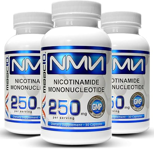 Miniatura 8 de MAAC10 NMN Supplement 250mg Capsules - Genuine NMN Nicotinamide Mononucleotide NAD+ Supplement, Stabilized Form, Pairs Well with Trans-Resveratrol