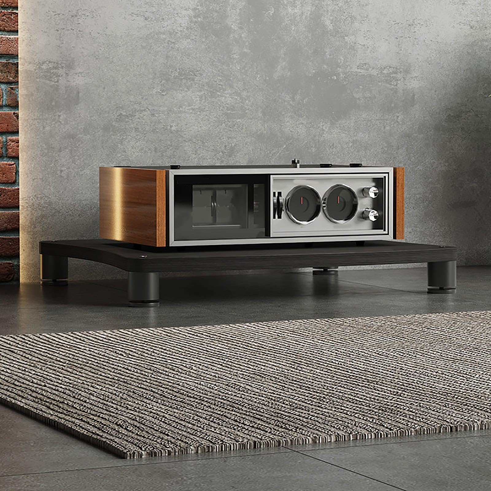 Audio Rack, 1-4 Tier Stereo Stand With Open Frame Design