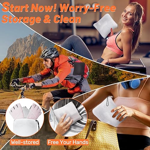 Miniatura 6 de Guantes de entrenamiento 5 en 1 para hombres y mujeres, con excelente agarre, protección completa, para ejercicio, levantamiento de pesas, gimnasio,