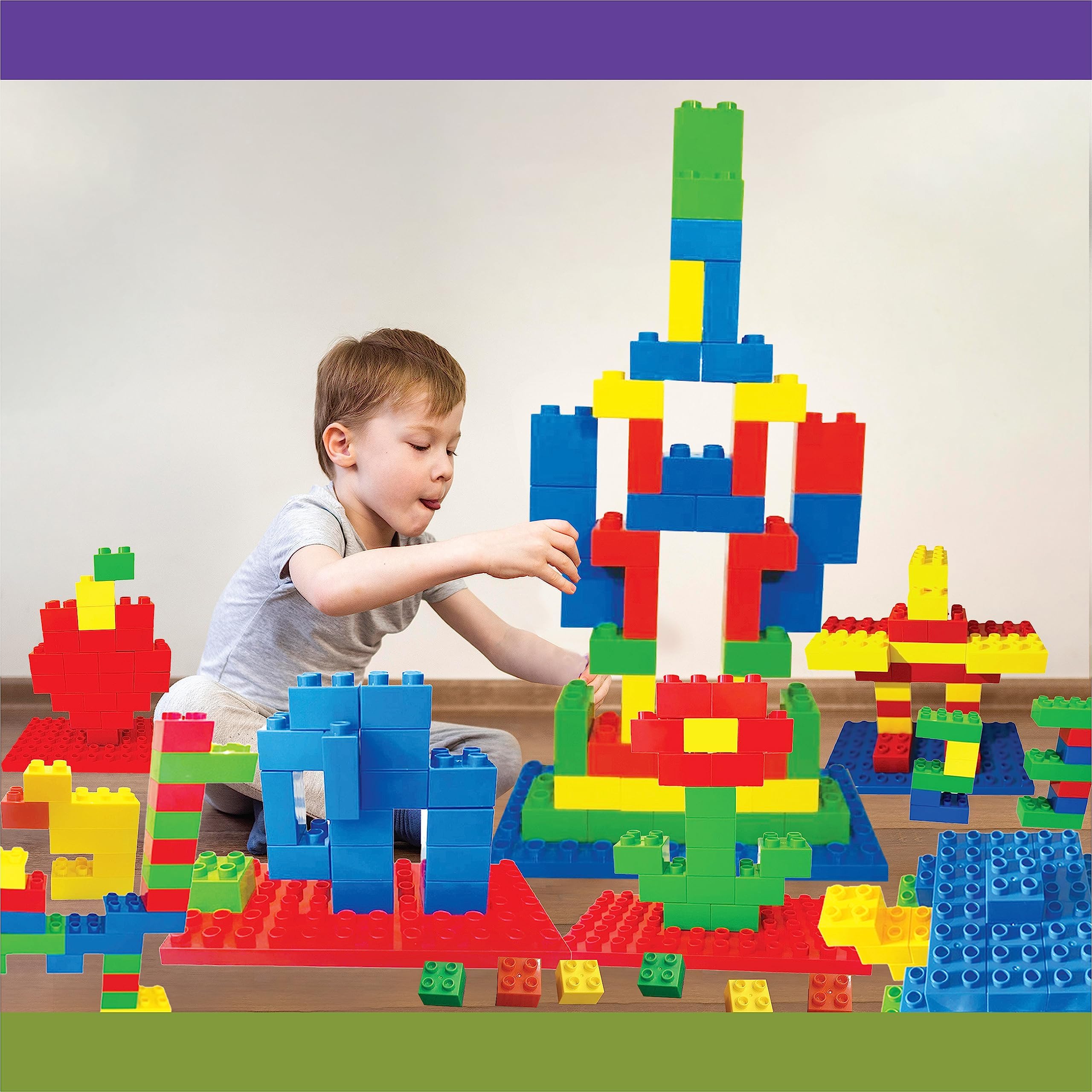 DIY Creative Explosion Construction Blocks 85 Pieces|Creative Activity Kit|Fun Educational Learning Toy|Skill Development Toy|Best Birthday Return Gift for Kids|Made in India,Multi