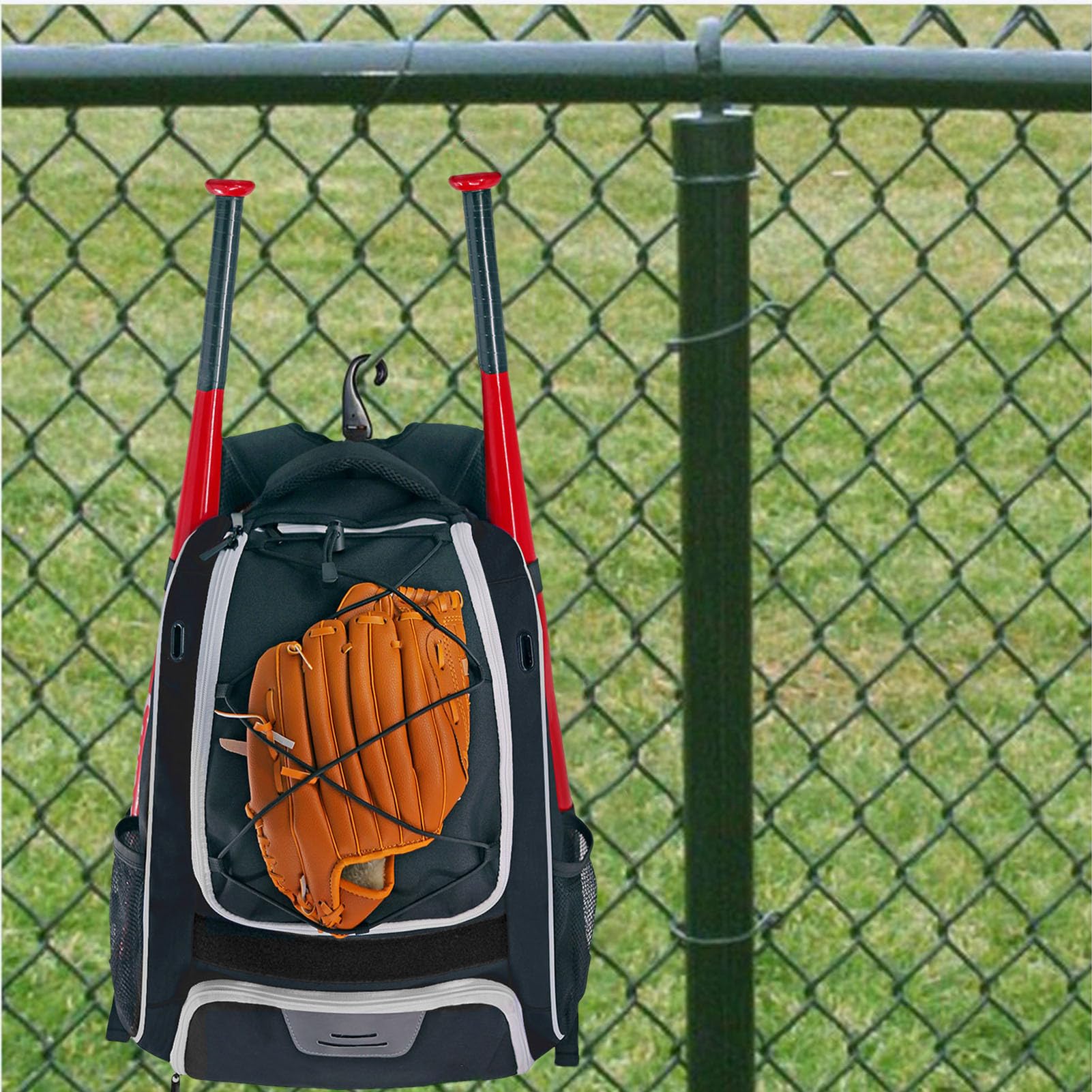 Baseball-Ausrüstungstasche, Baseball-Tasche - Jugend-Baseballtasche für | Jugend-Baseball-Rucksack, Ausrüstungstasche, wasserdicht, reißfest, großes Hauptfach, für Schläger, Handschuhhalter, Helme, Sc