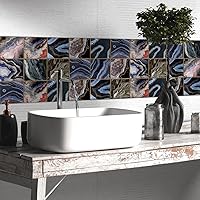 Vista 27 de Alwayspon Adhesivo de vinilo autoadhesivo para despegar y pegar, transferencias de azulejos de pared autoadhesivos pegatina decorativa