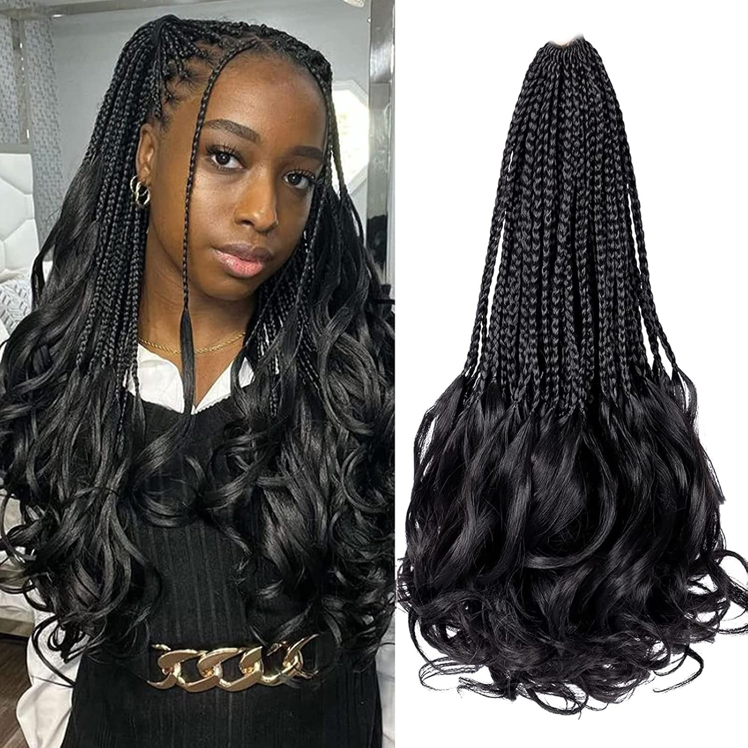 Exquisite French Curl Braiding Hair Image for Mobile Exquisite French Curl Braiding Hair Image for Mobile