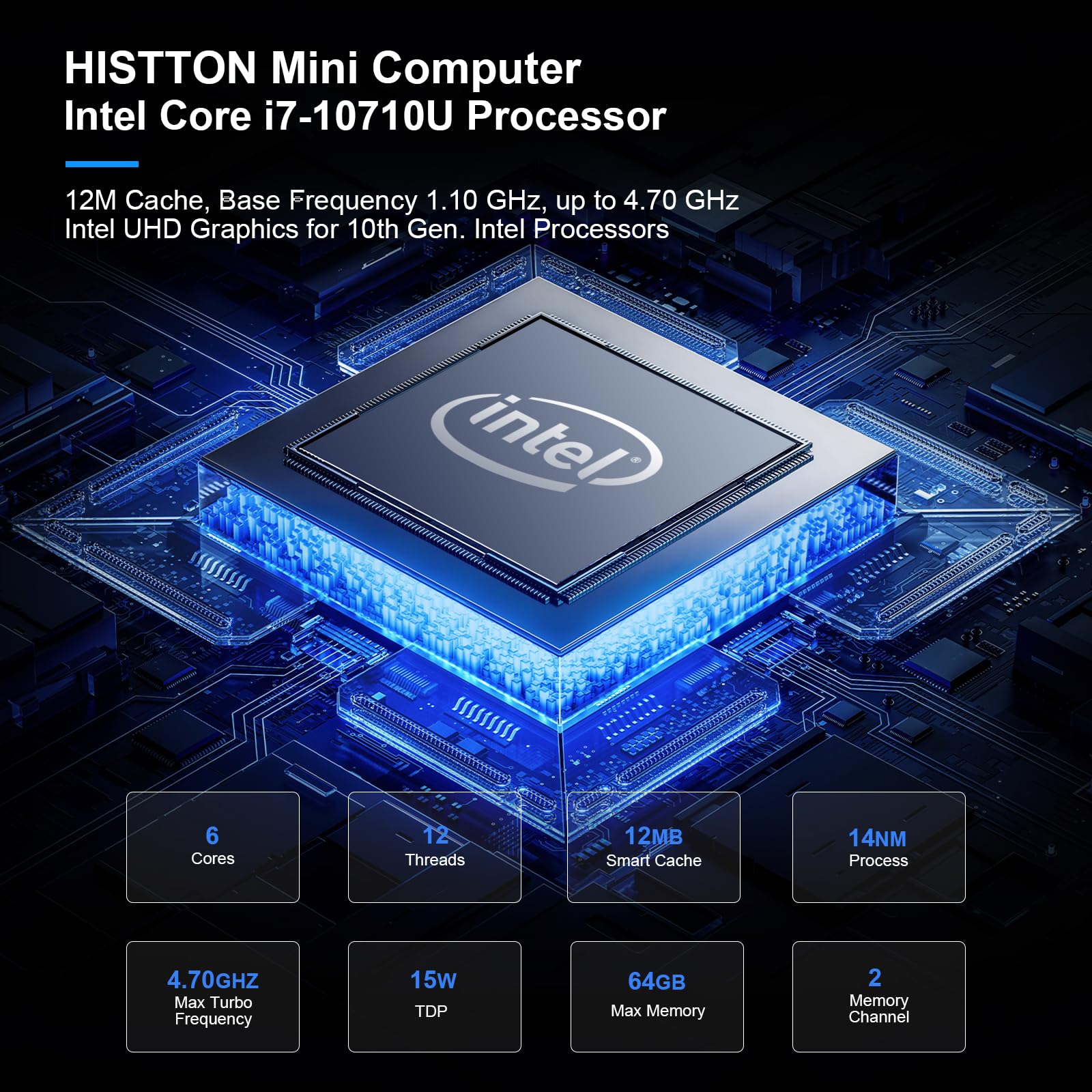 Amazon.com: HISTTON Mini PC Windows 11 Pro, Industrial PC Core i7