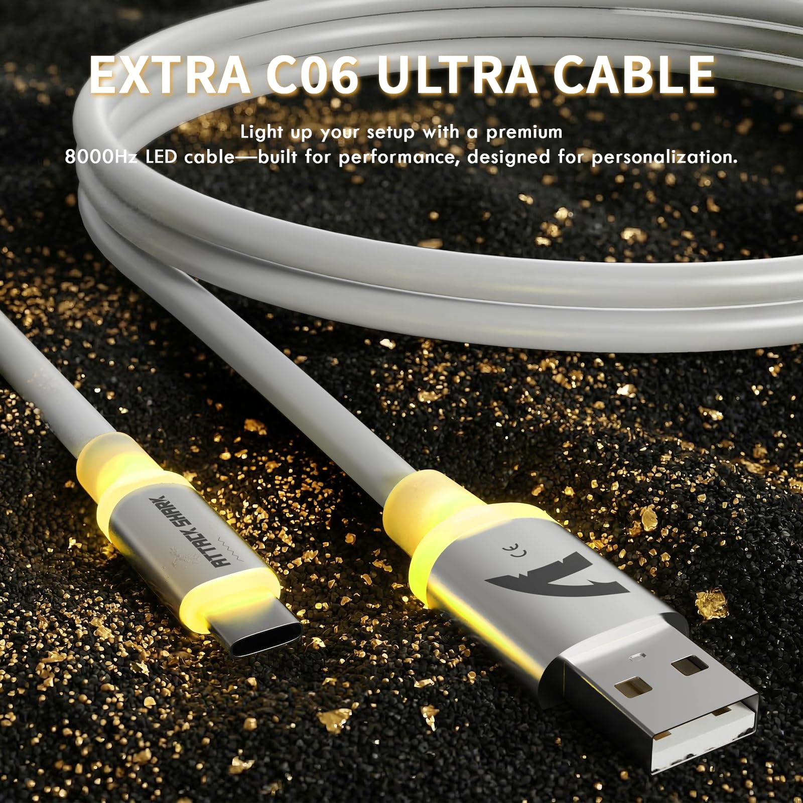 ATTACK SHARK X11 Ultra Ratón Gaming Inalámbrico con Cable C06 Ultra LED, Fibra de Carbono, MCU 54L15, PAW3950MAX, 8000Hz, BT/2.4G Inalámbrico/con Cable, 42000 dpi (Morado + Cinta de Agarre)
