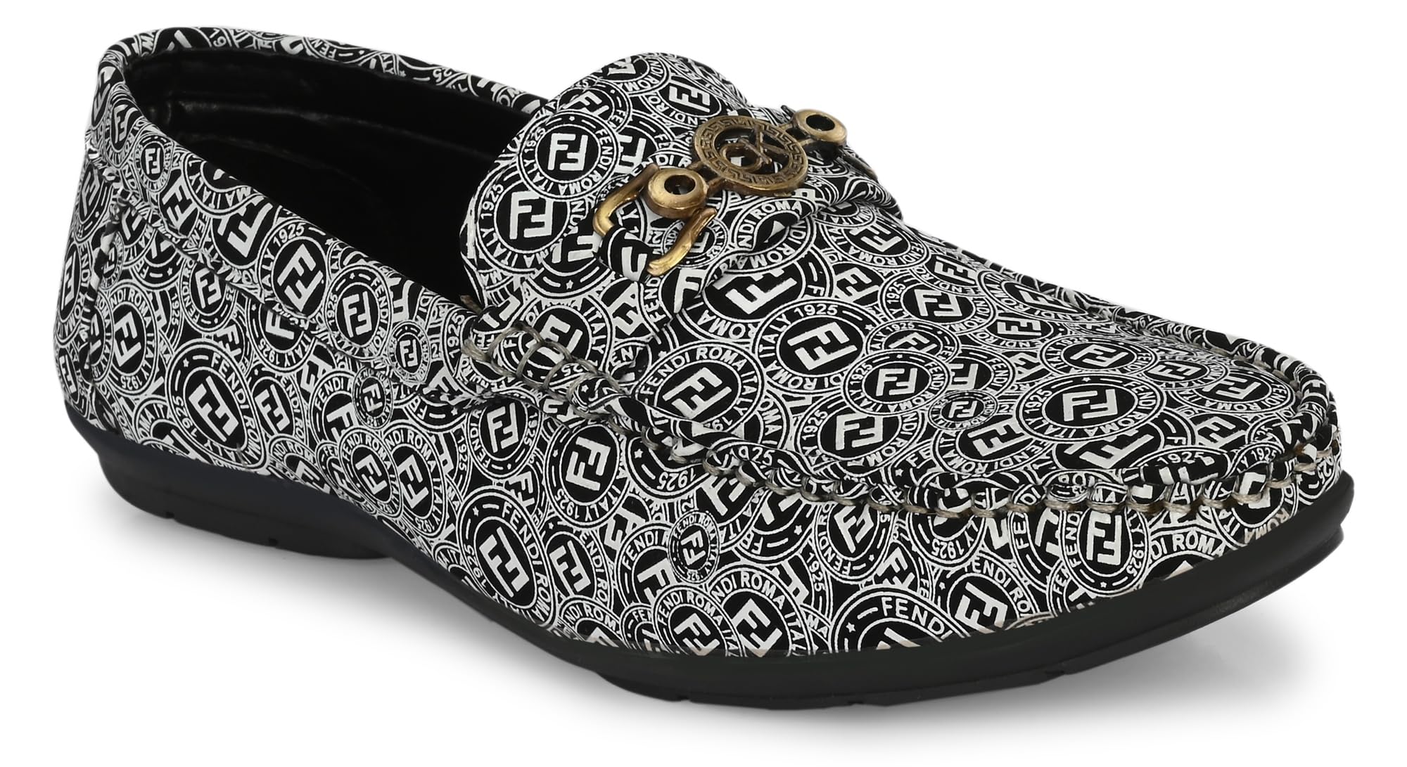 Men's Comfortable Classy Designed Pattern Loafers, Stylish Casual Loafers for Men-image-13
