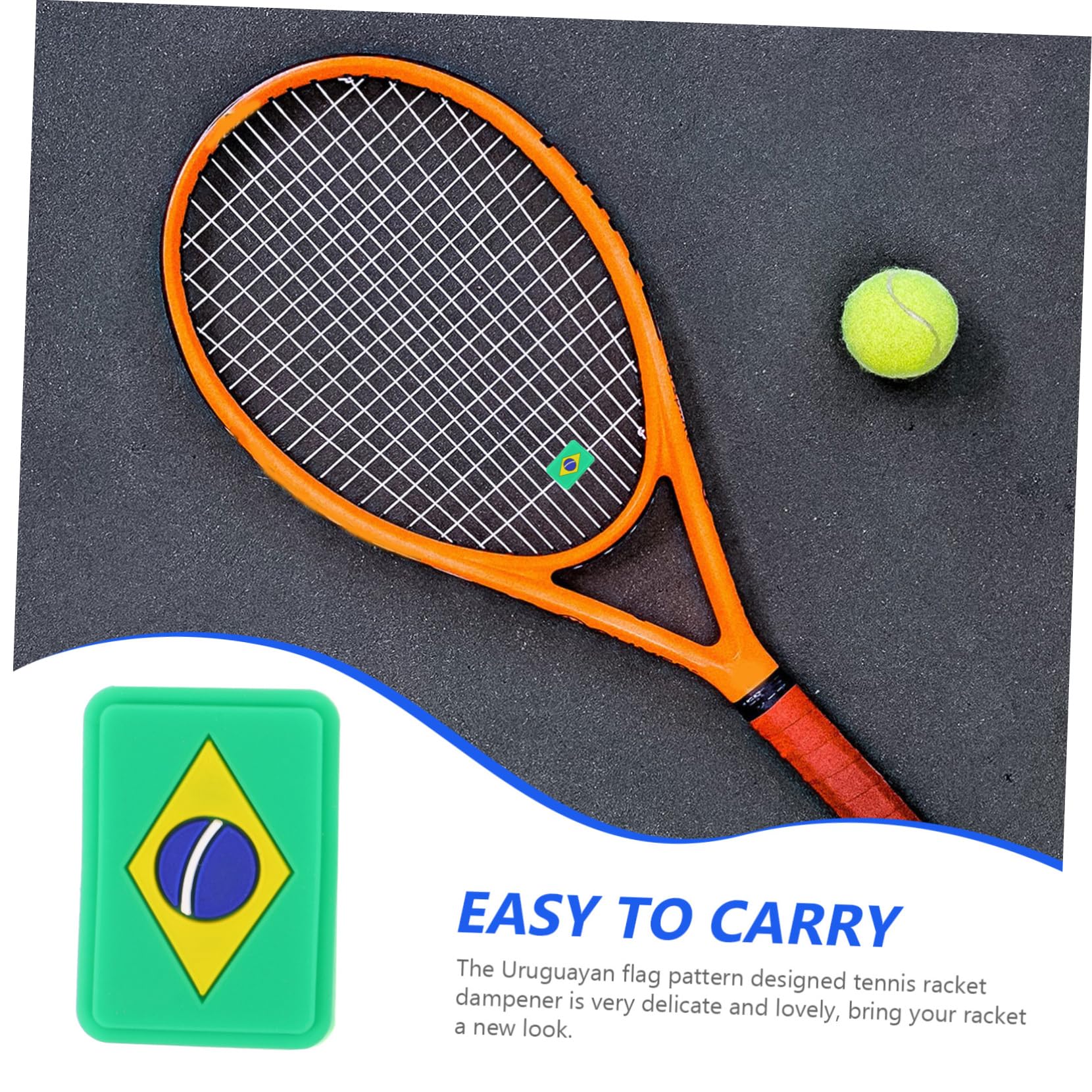 Toyvian Amortiguadores De Vibración para Tenis De Accesorios Funcionales para Raquetas Absorción De Decoración para Jugadores De Tenis