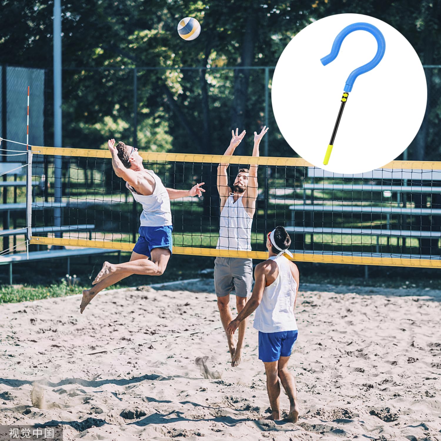 Entraîneur de Smash Volley-Ball Réglable 105-185 cm pour Exercices Service Frappe Débutants