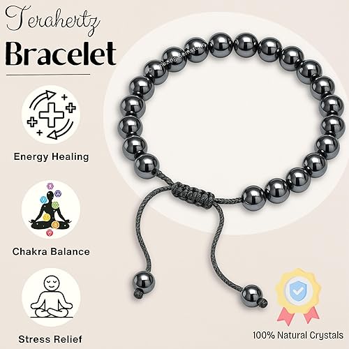 Miniatura 407 de Amazing Gemstone Crystal Bracelet for Women Men's Gifts - Protection Healing Crystal Bracelet - 8mm Gemstone Beaded Adjustable Bracelet Pulseras