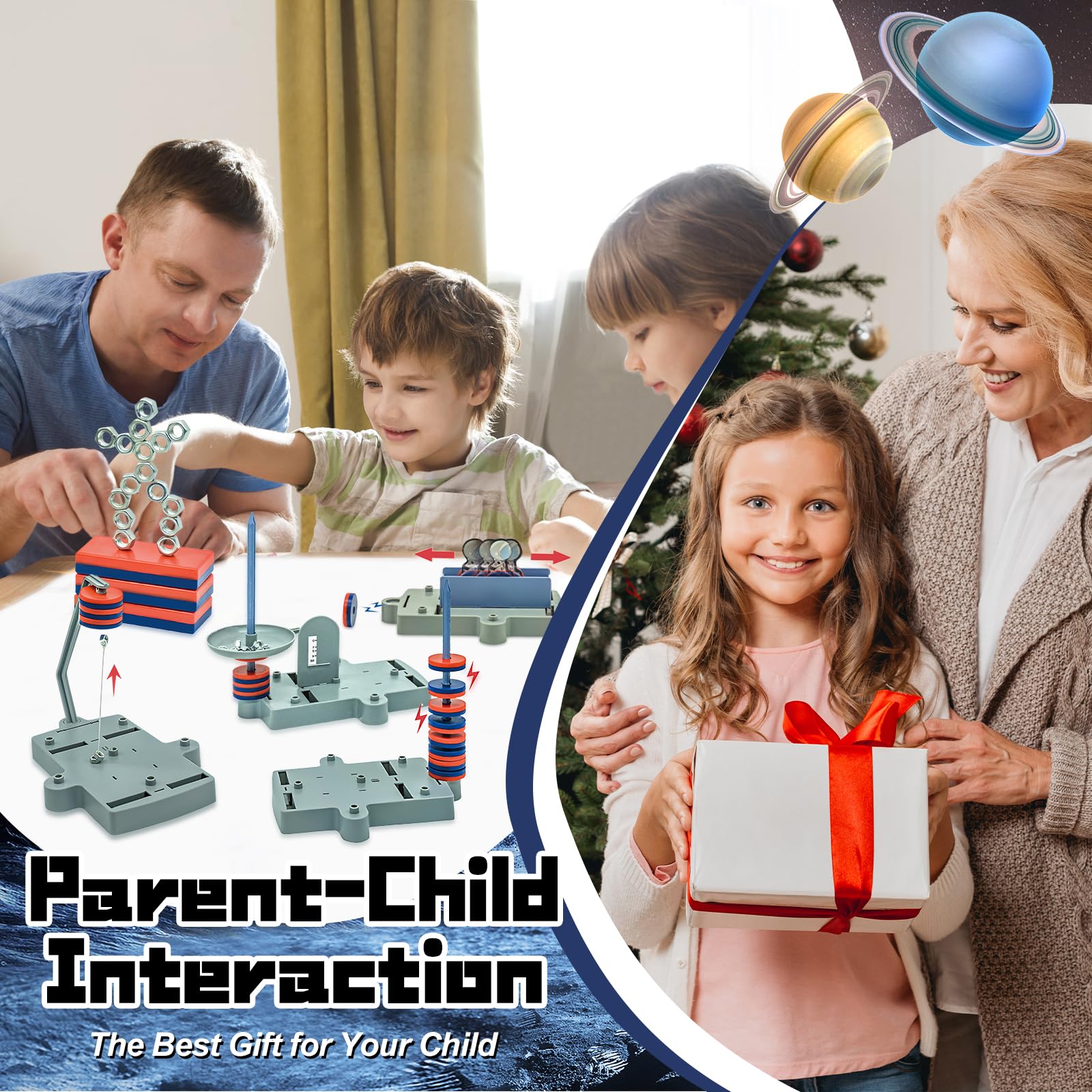 Magnetic Science Kit,Anti Gravity Magnetic Levitation Kit,12 in 1 Magnetic Science Magnetic Toys for Kids Ages 8-12 Magnets for Science Magnetic Physics Toys Educational Gift for Kids - Image 7