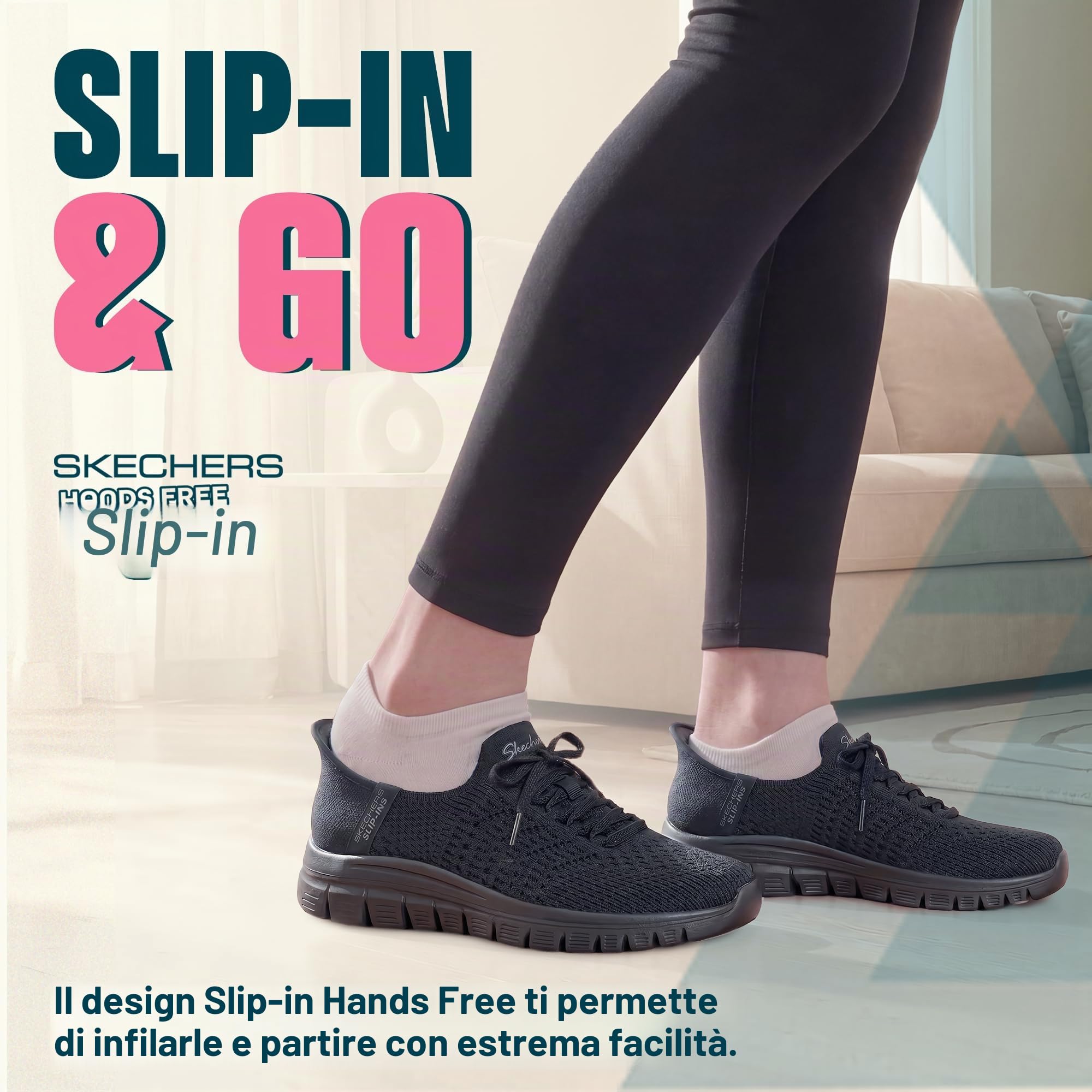 Skechers Donna Graceful First Blush Slip-in ALLENATRICE