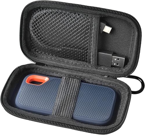 Funda compatible con SanDisk 1TB 2TB 500GB Extreme SSD portátil, se adapta a la unidad externa de estado sólido SanDisk PRO, soporte de