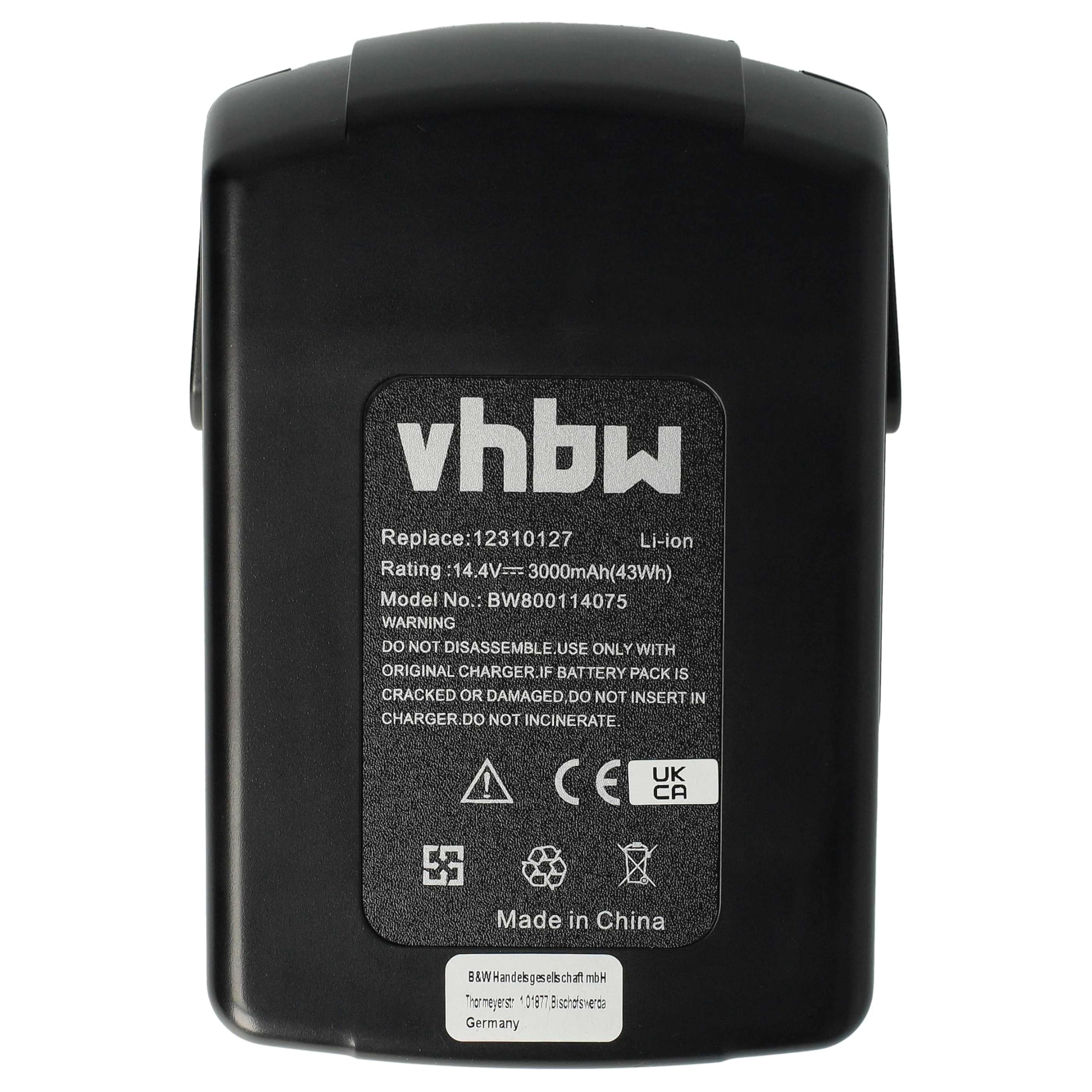 vhbw Zamiennik akumulatora do Kress APF 144/4.2 | 12310127 do narzędzi (3000 mAh, litowo-jonowy, 14,4 V)