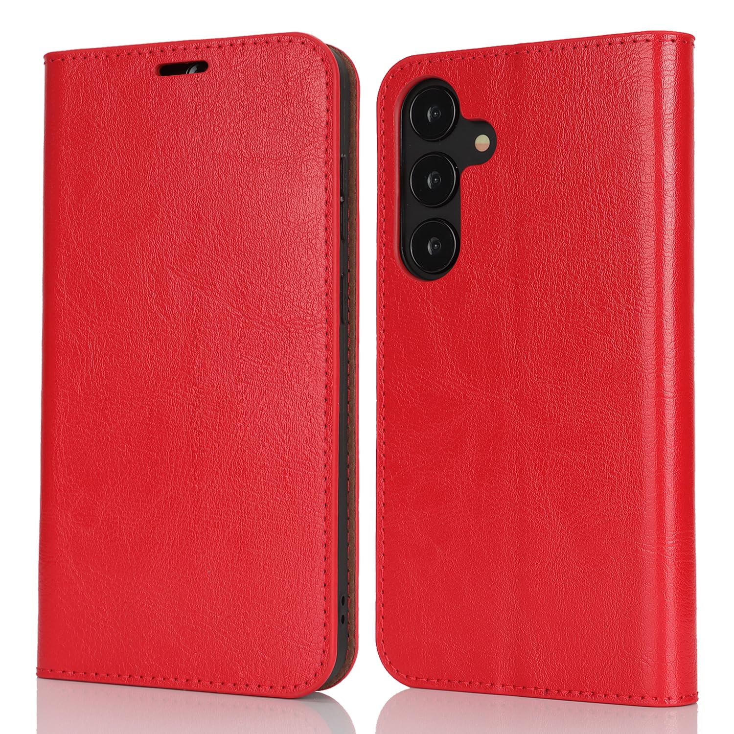 Amazon.co.jp: Galaxy S25 ケース 手帳型 マグネット無し 耐衝撃