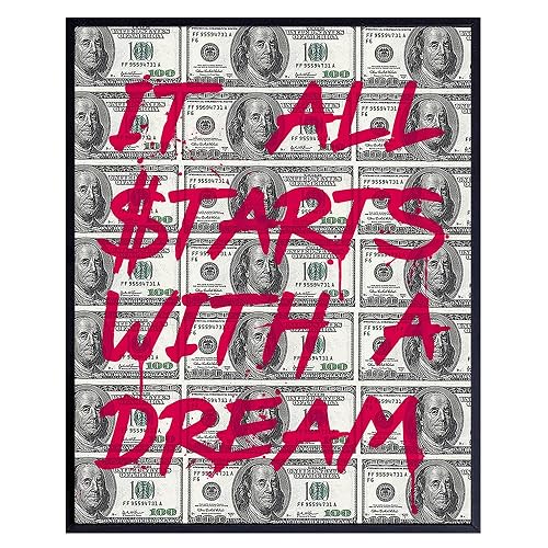 Motivational Graffiti Art 11x14 - Positive Quotes - Entrepreneur Positive Mindset - Motivation, Inspiration - Inspirational Wall Decor -