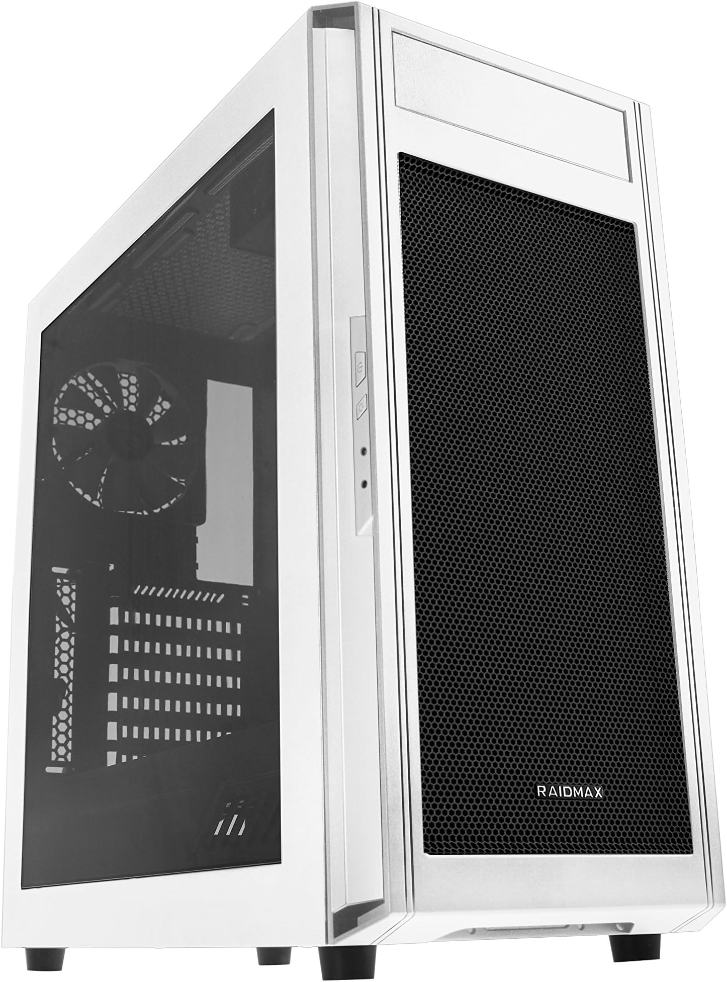 Raidmax Alpha Lite Liquid Cooling Ready PC Gaming Case (White)