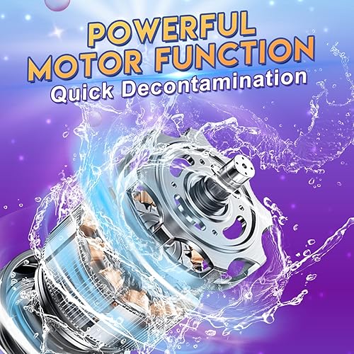 Miniatura 3 de Lavadora portátil con capacidad mejorada de 11 litros y diseño plegable, 3 modos de mini lavadora para limpieza profunda, ropa de bebé. Ideal para