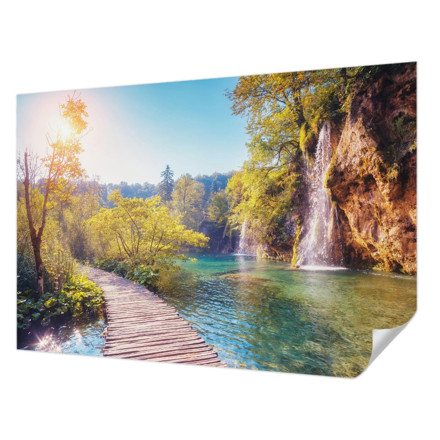 Papier Peint Autocollant 152x104 cm Paysage Naturel Tulup