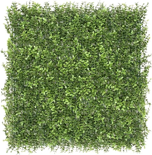 Miniatura 169 de Windscreen4less 6 paneles artificiales de boj de 20 x 20 pulgadas, seto topiario, plantas, hierba, pantalla de privacidad para exteriores, Boj