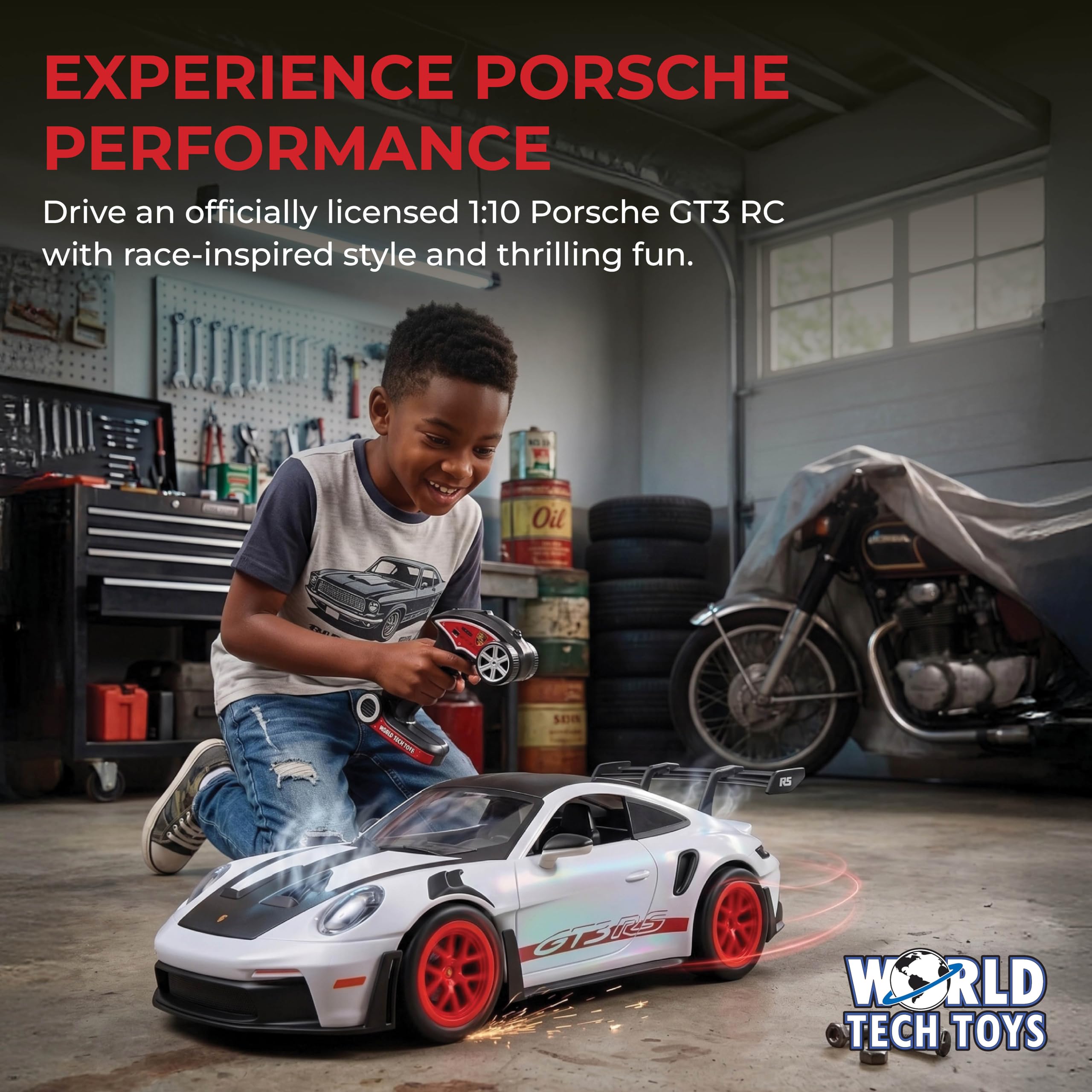Porsche GT3 RS ラジコンカー 1/10 Amazon.com: Porsche GT3 RS 1:10 Electric RC Car, 2.4GHz