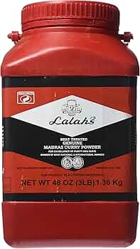 Lalah's Heated Indian Curry Powder 3 Lb Large