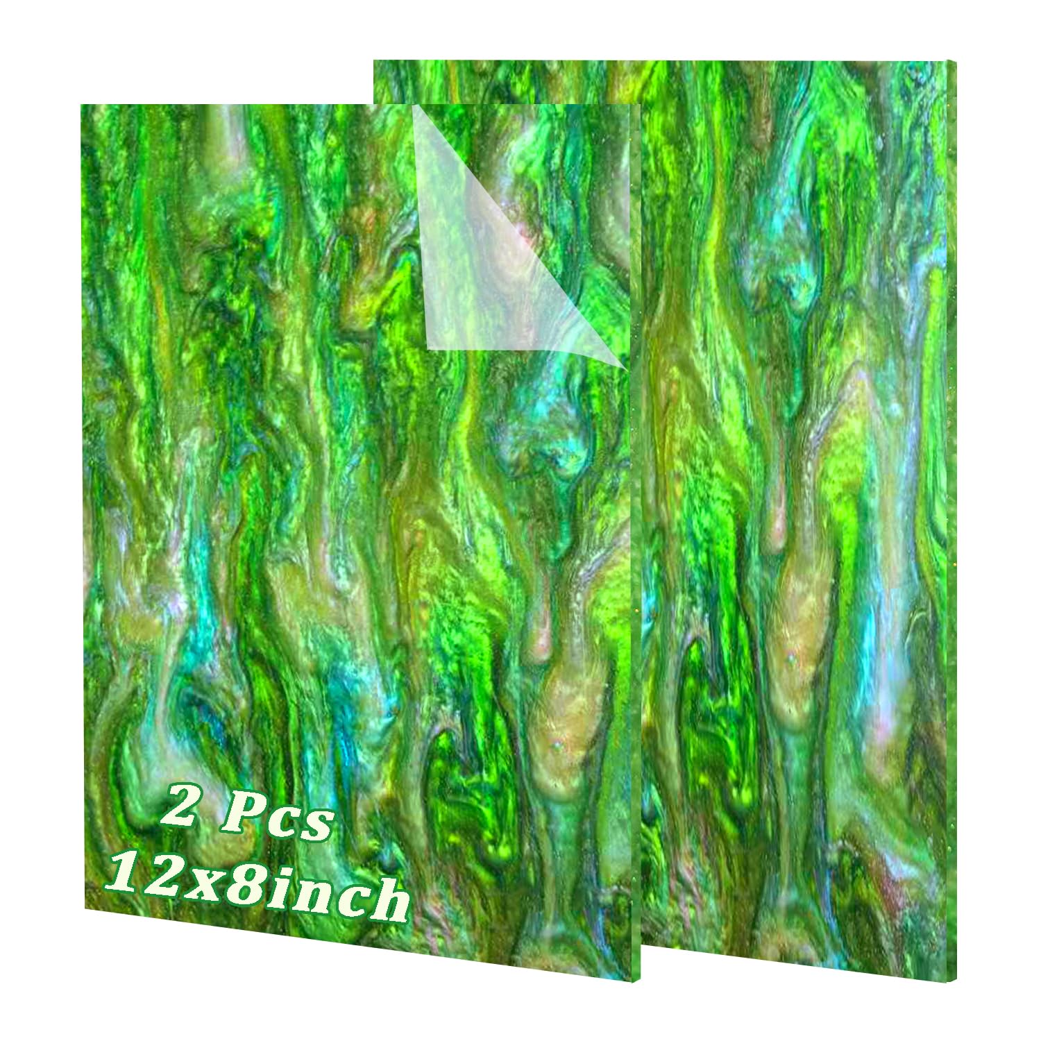 Glitter Acrylic Sheets - 6 Colors, Nebula Swirls -23