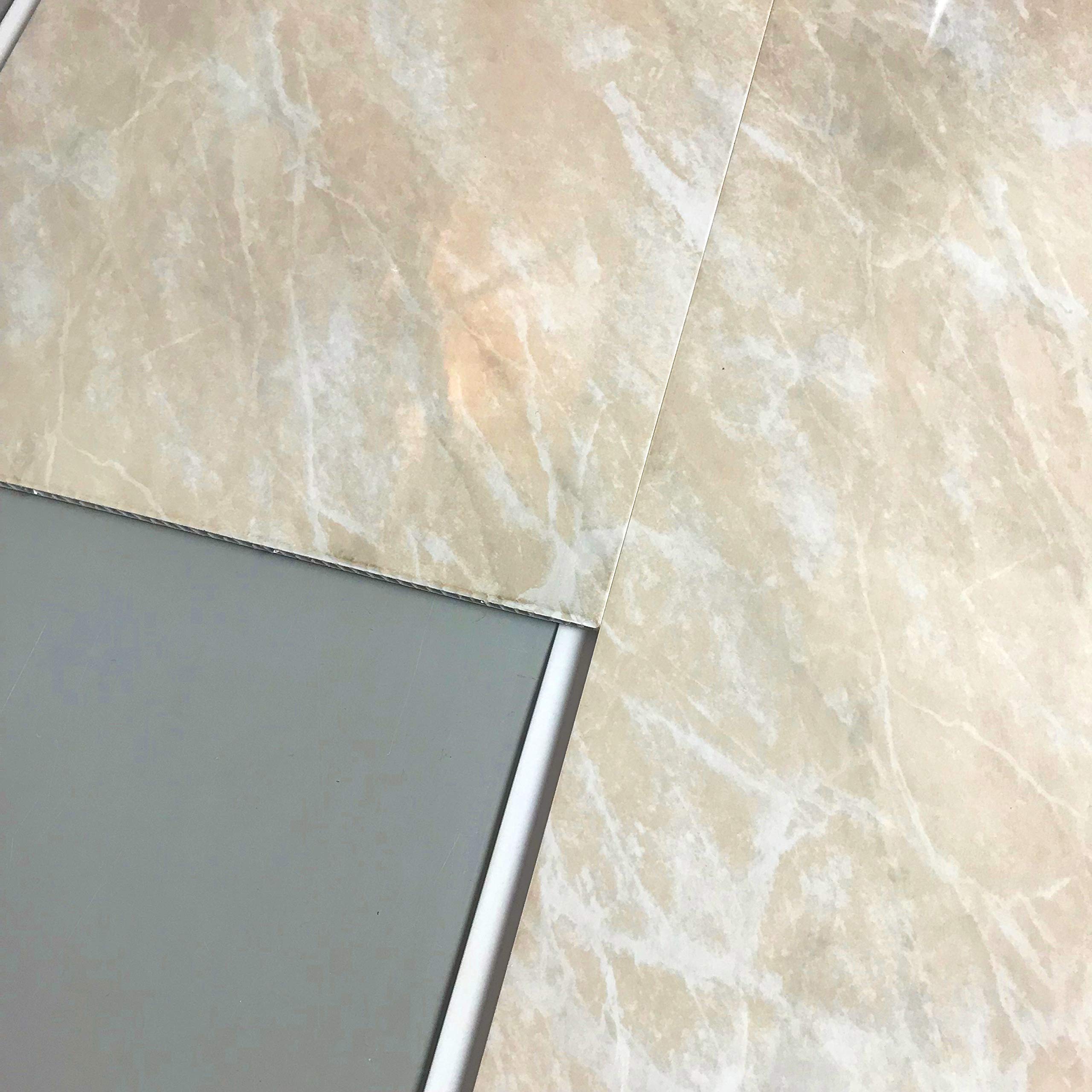 9 The Cladding Store Beige Marble Bathroom Wall Cladding Fully