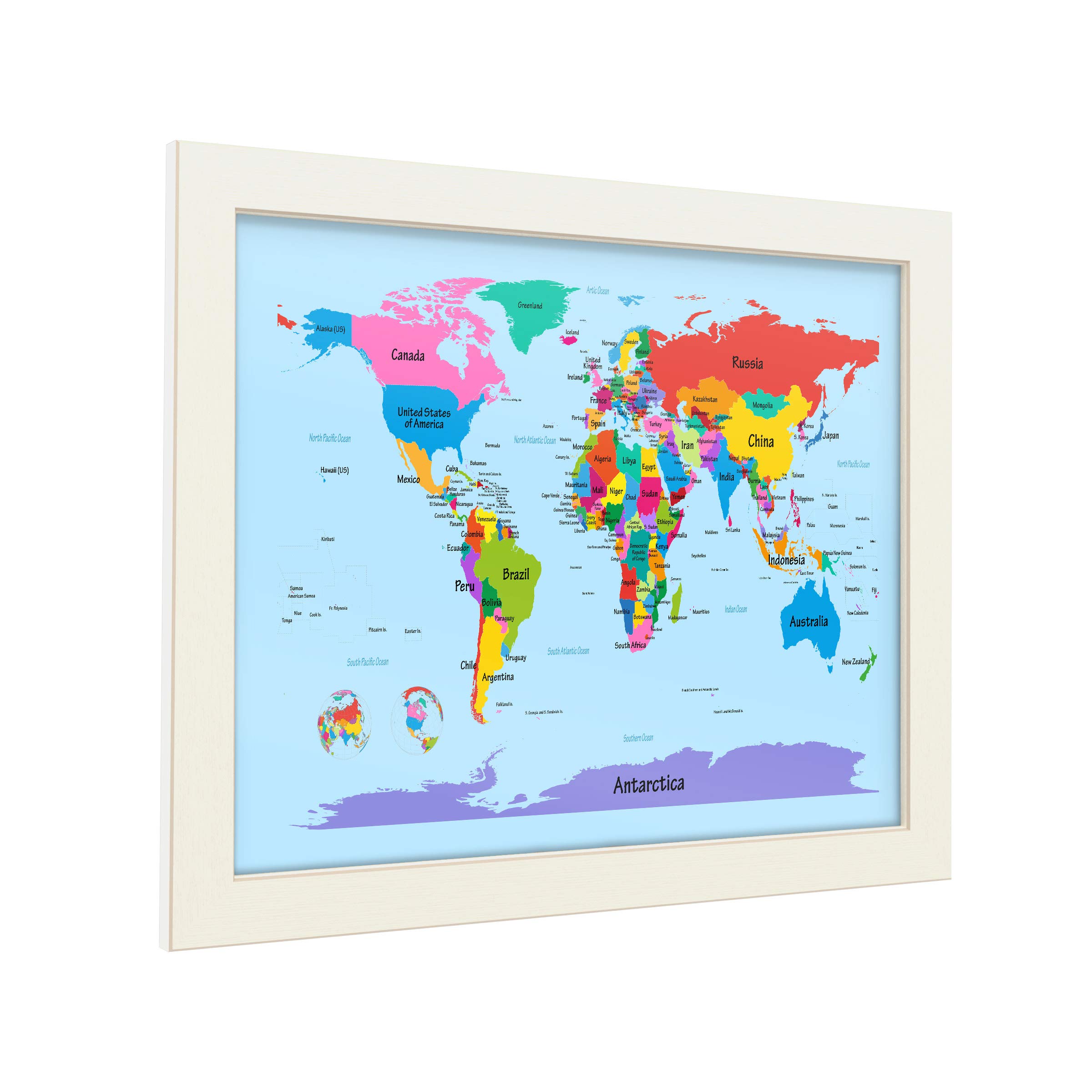 Amazon.com: Trademark Fine Art Childrens World Map by Michael
