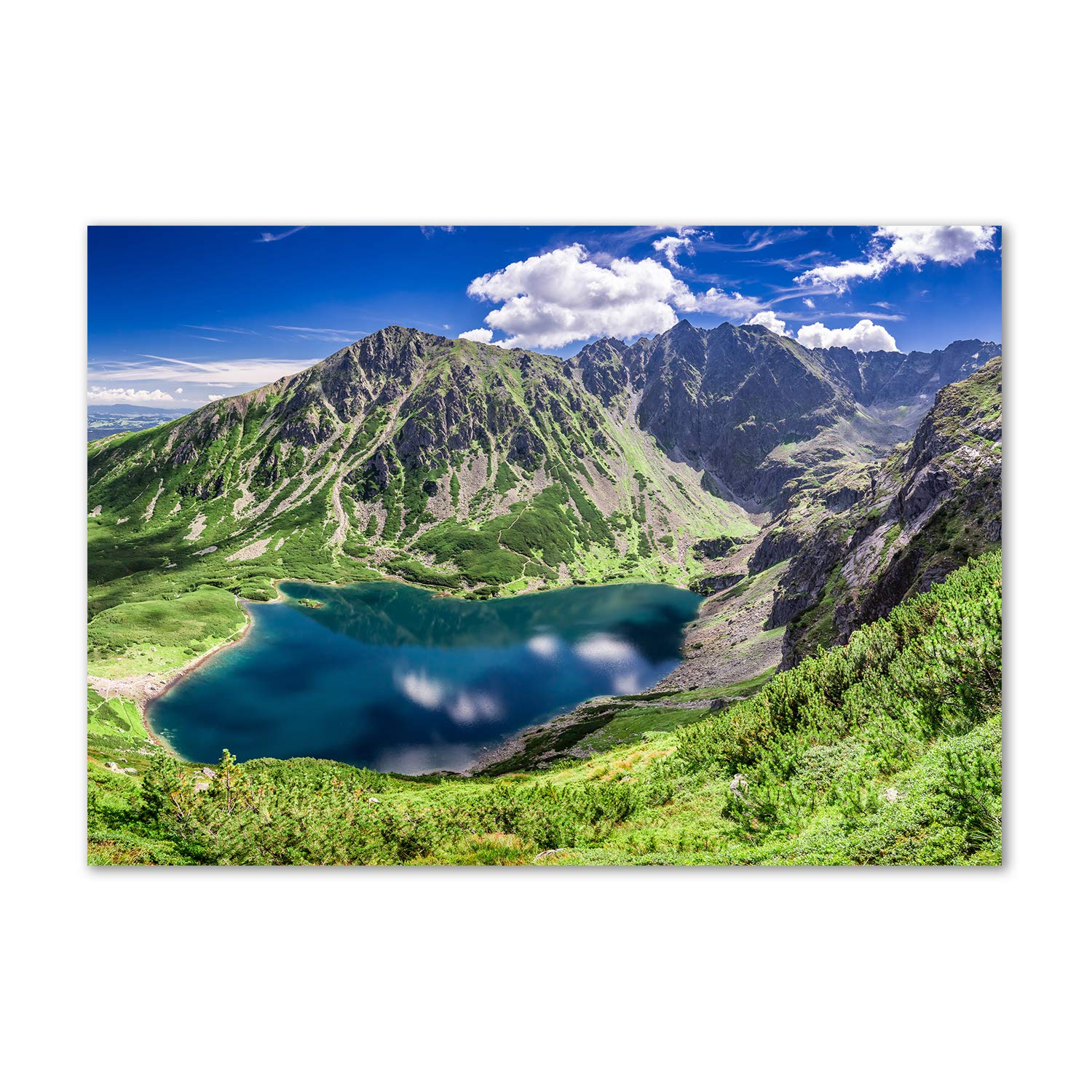 Tableau en verre acrylique Estanque de los Tatry Negros pour salon