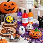 Smallbudi 15 Colors Large Acrylic Paint Set (16.9 oz,500 ml), Bulk Acrylic Paint Non-Toxic Art Painting Supplies on Multi Surface Canvas Wood Craft Fabric Rock for Artist Beginner with Color Wheel