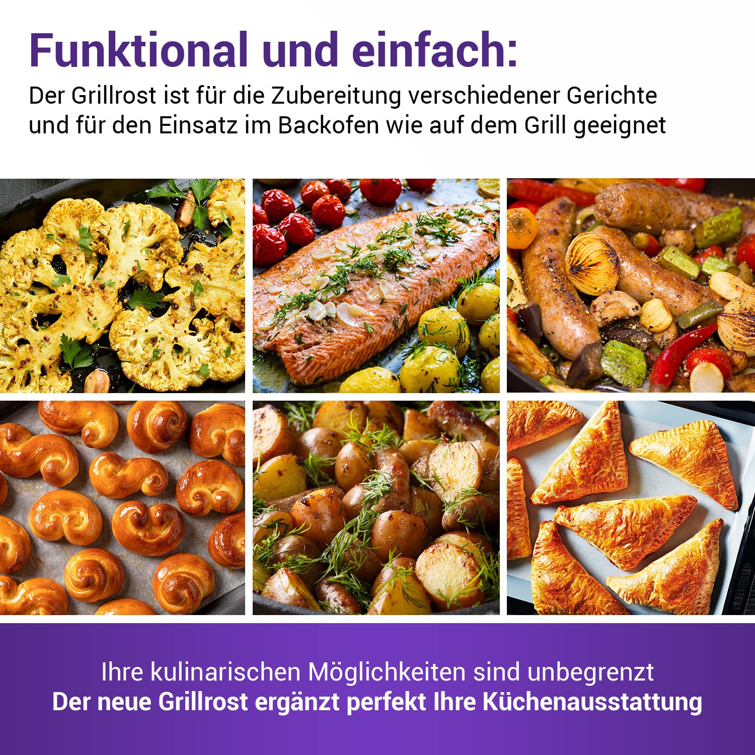 Griglia Per Forno In Acciaio Inox Allungabile 230-400 Mm | Ricambio Per Forni E Mini Forni - Foto 9