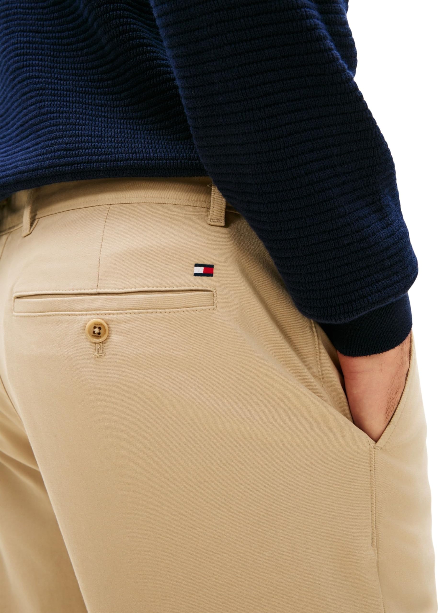 Tommy Hilfiger Herren Chino Hose Core Harlem Essential Twill Relaxed Fit – Bild 3