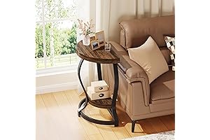 Tribesigns Half Circle Side Table: Enhance Your Living Space with Style