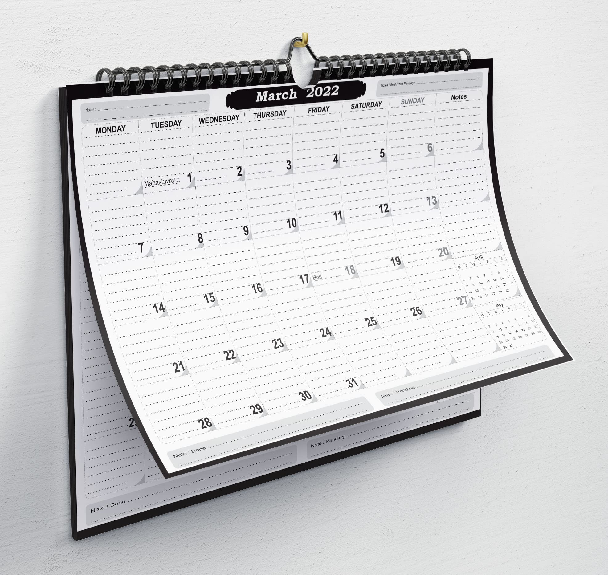 Accuprints Wall 2021 Calendar for Wall for Motivational Motivation 2021