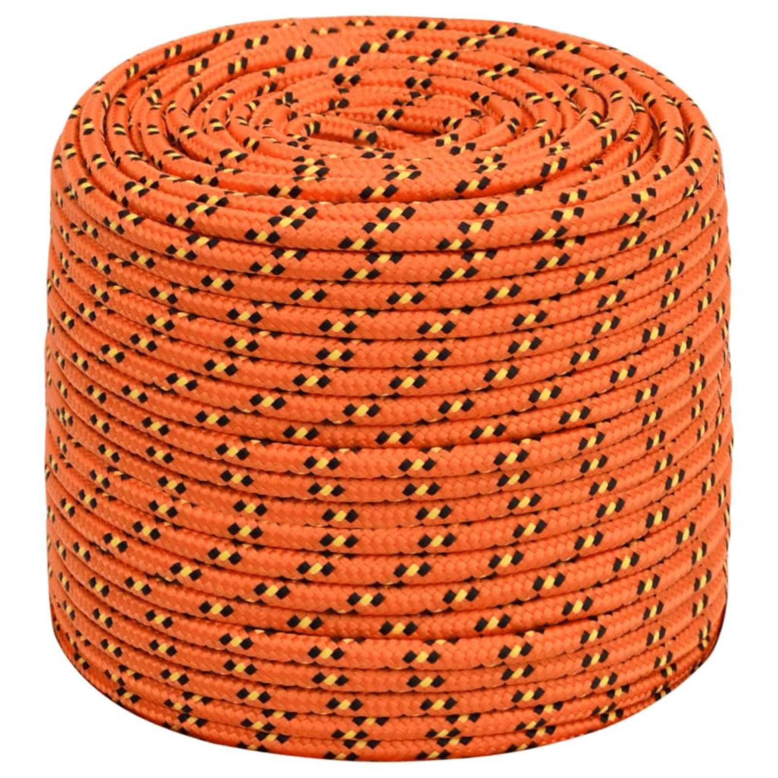 Tidyard Marine Boat Rope Polypropylene Durable Practical Weather Proof for Sailing Boating Orange 10 mm 100 m Polypropylene — image 1