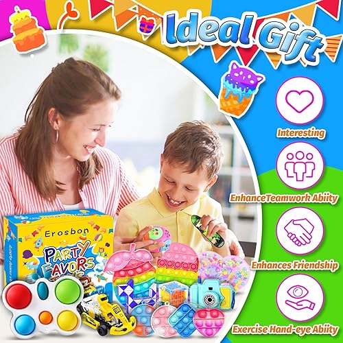 Miniatura 7 de 1000 piezas de recuerdos de fiesta para niños, paquete de juguetes para ansiedad, juguetes a granel, bolsas de regalo, premio para niños, caja del