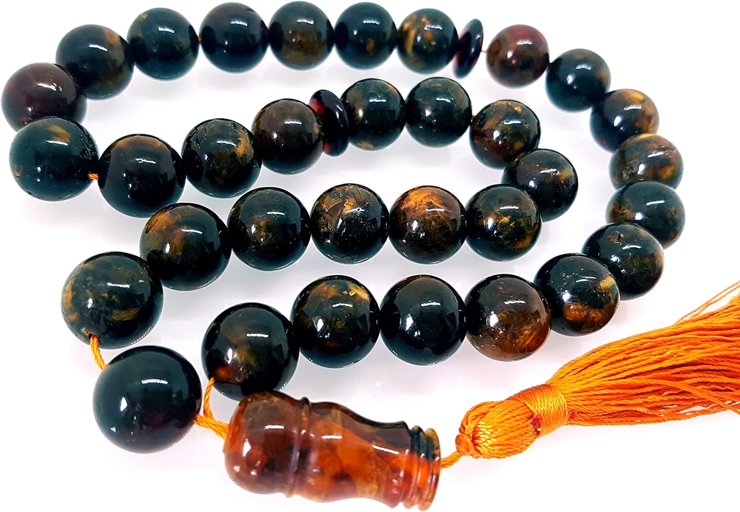 AMBERMILANA Natural Fossil Baltic Amber with Insect Inclusion/Beautiful Museum Grade/Certified Genuine Baltic Amber