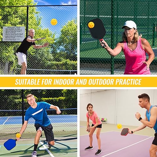 Miniatura 20 de Paquete de 16 pelotas de béisbol de plástico, bolas huecas para práctica de bateo ligera, pelotas de entrenamiento para interiores y exteriores Azul