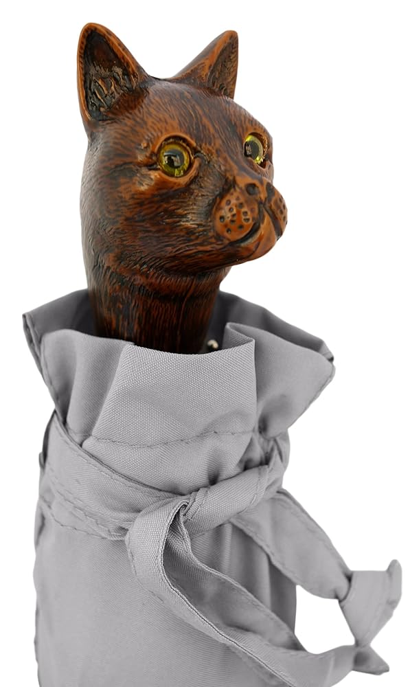 ギドゥジャン 晴雨兼用折りたたみ傘 猫ベージュ Amazon | [Guy
