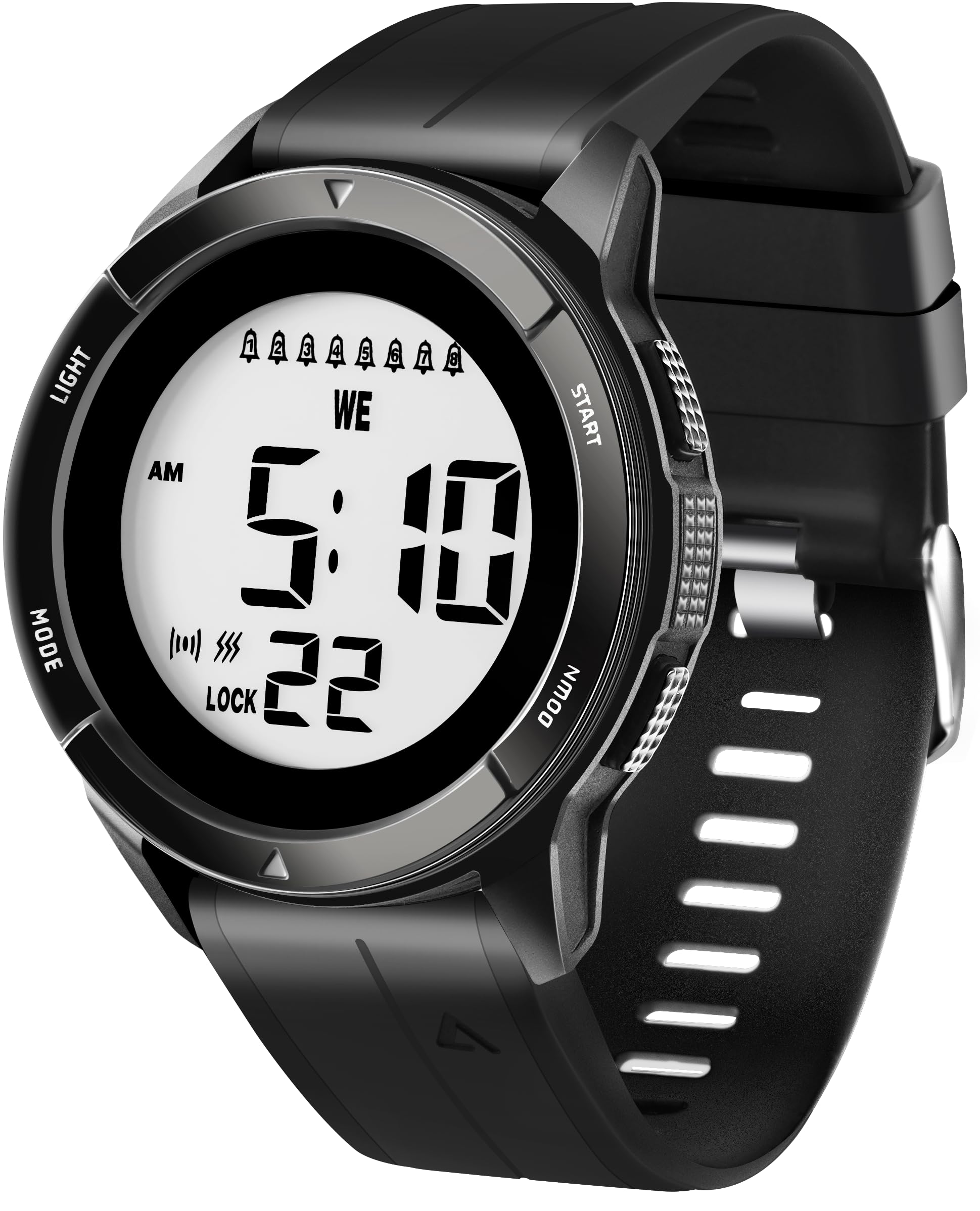 Amazon.com: TICCI Men Unisex 8 Vibrating Alarms Watch for Elderly